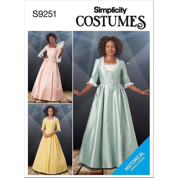 Simplicity Sewing Pattern 9251 11005 Misses Historical Costume Size 14-22 - Picture 1 of 3